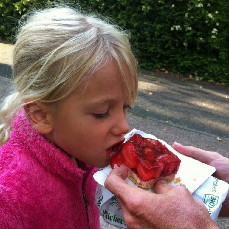 Herrlich Erdbeerkuchen!